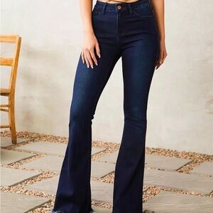 Flying Monkey Midnight High Rise Flare Jeans